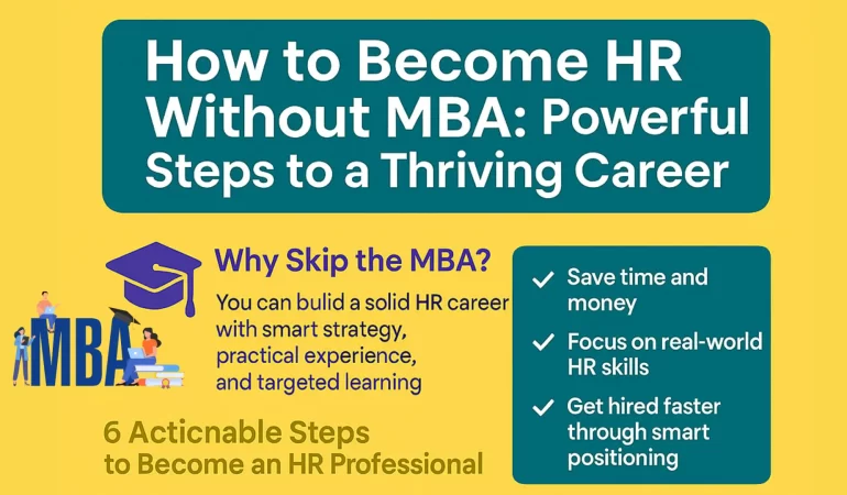 How to Become HR Without MBA